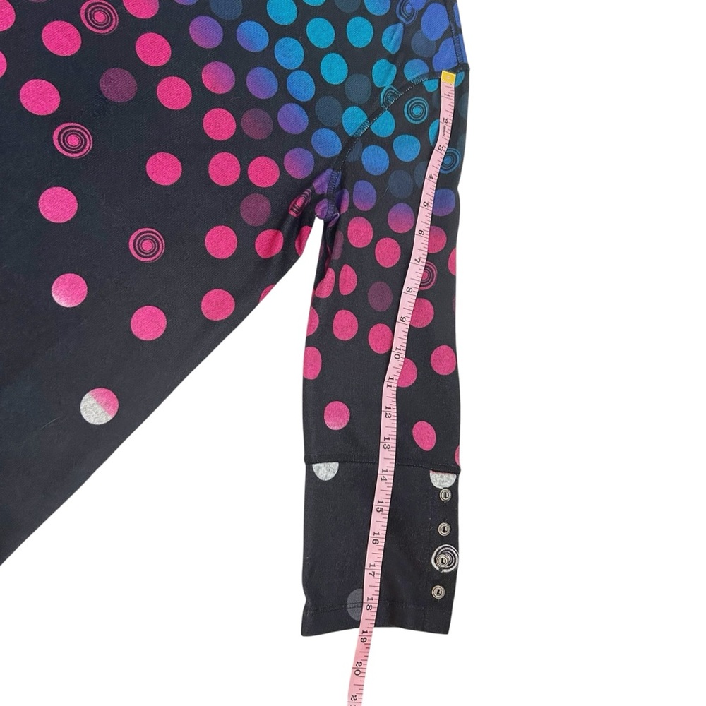 Multiples Medium Black Top With Circular Dotted M… - image 8